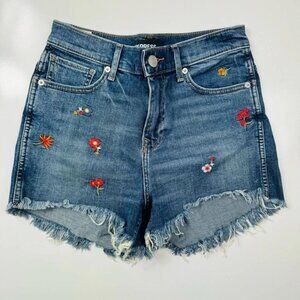 Adorable Express Embroidered High-Rise Cut-Off Shorts – Festival Ready